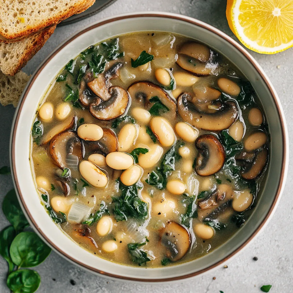 One-Pot White Bean Mushroom Stew