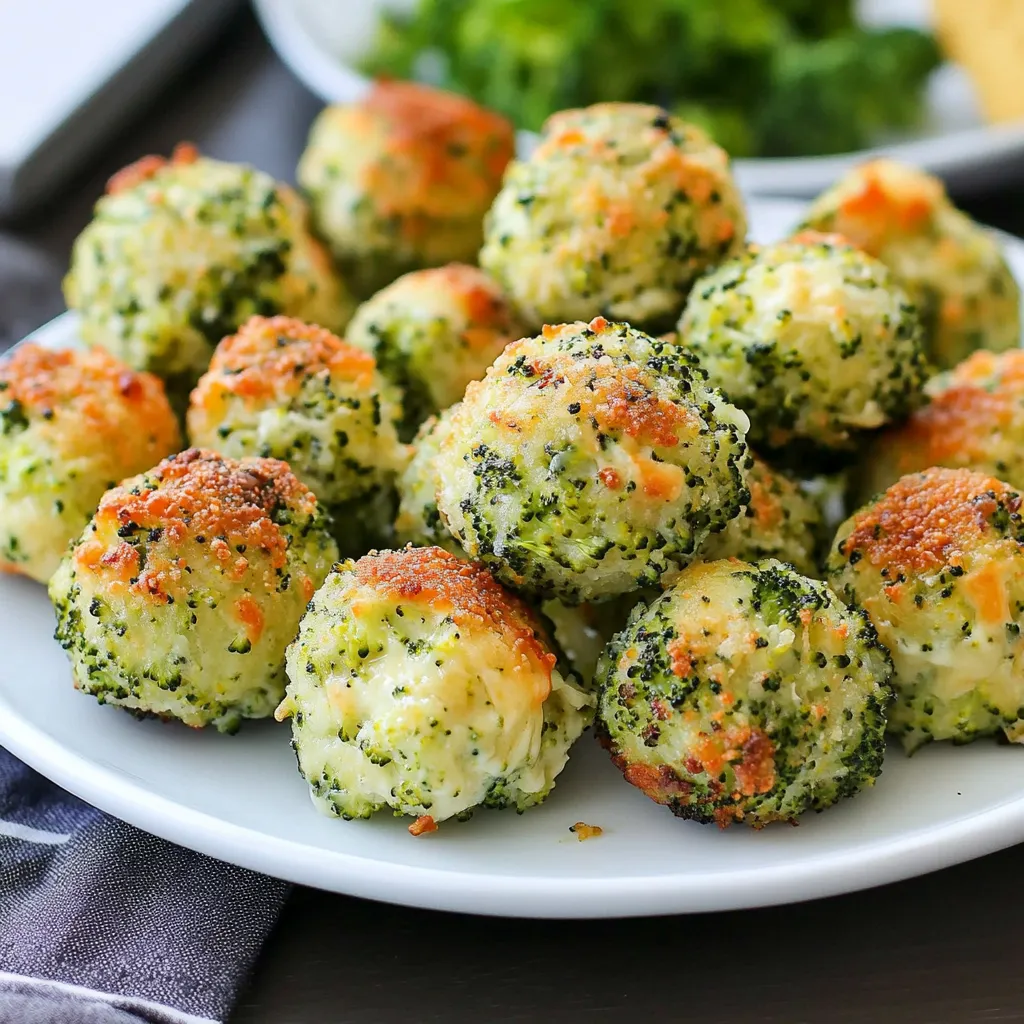 Tasty Baked Broccoli Cheese Balls