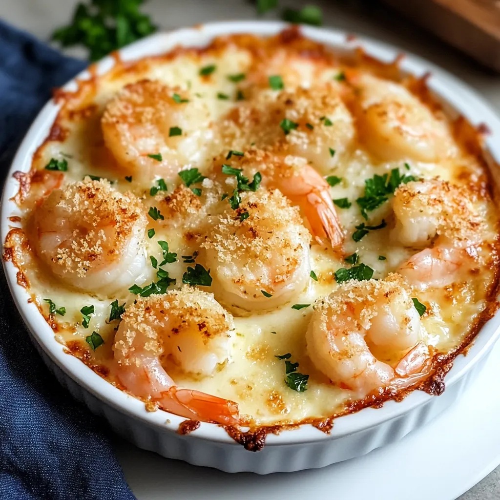 Garlic Shrimp Gratin