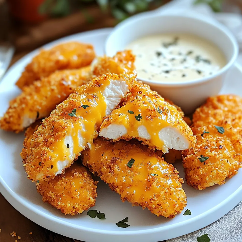 Close-up Crack Chicken Tenders Recipe