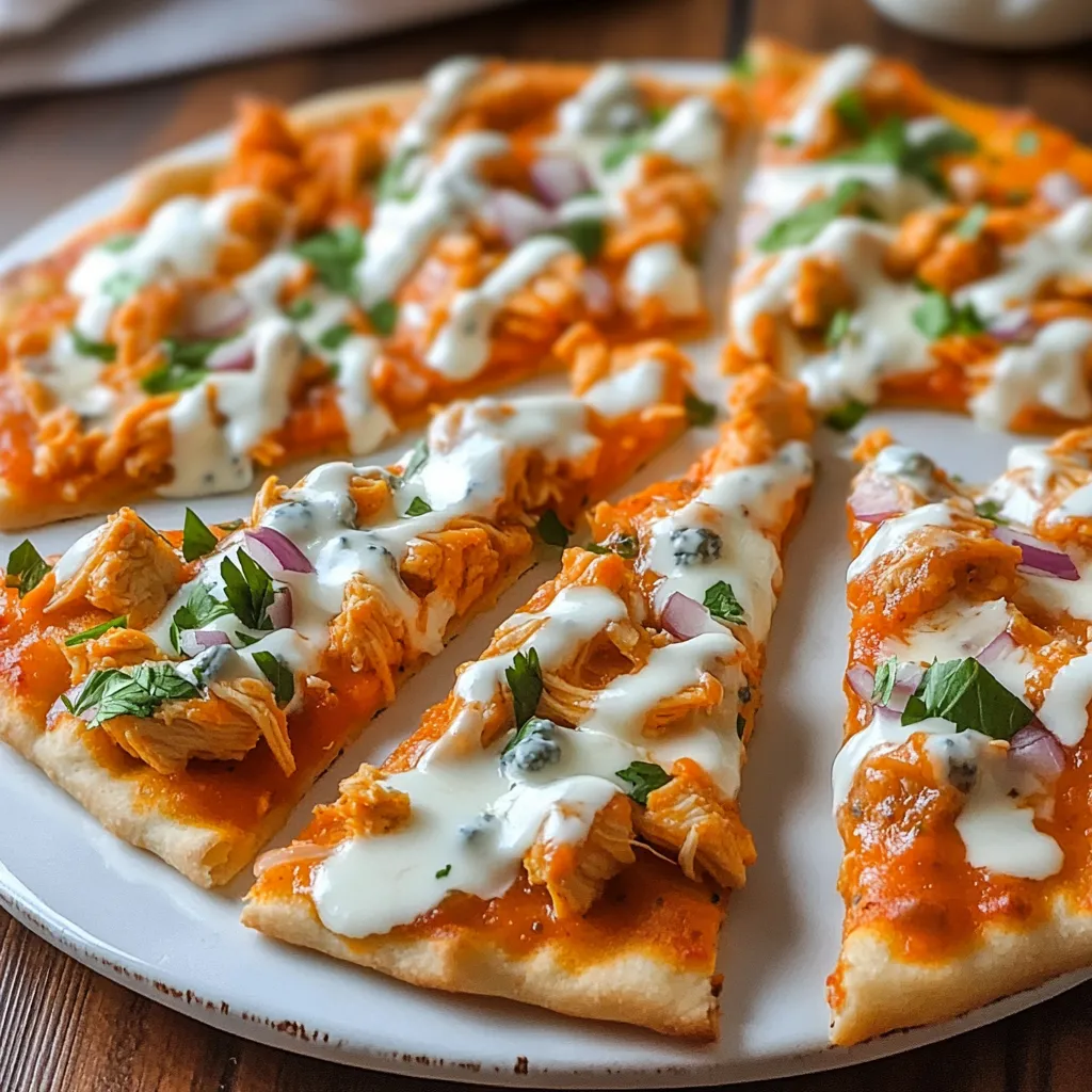 Flavors Buffalo Chicken Flatbread Pizza