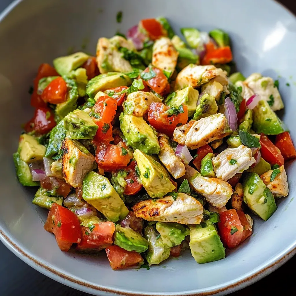 Healthy Avocado Chicken Salad