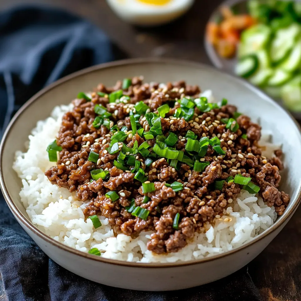 Delicious Korean Ground Beef Bowl