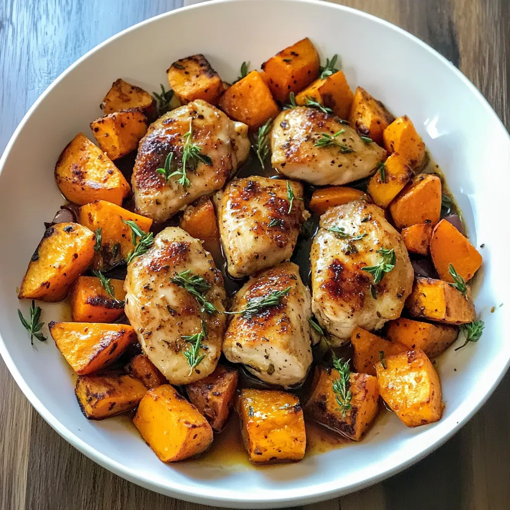 One-Pan Chicken and Sweet Potato Skillet