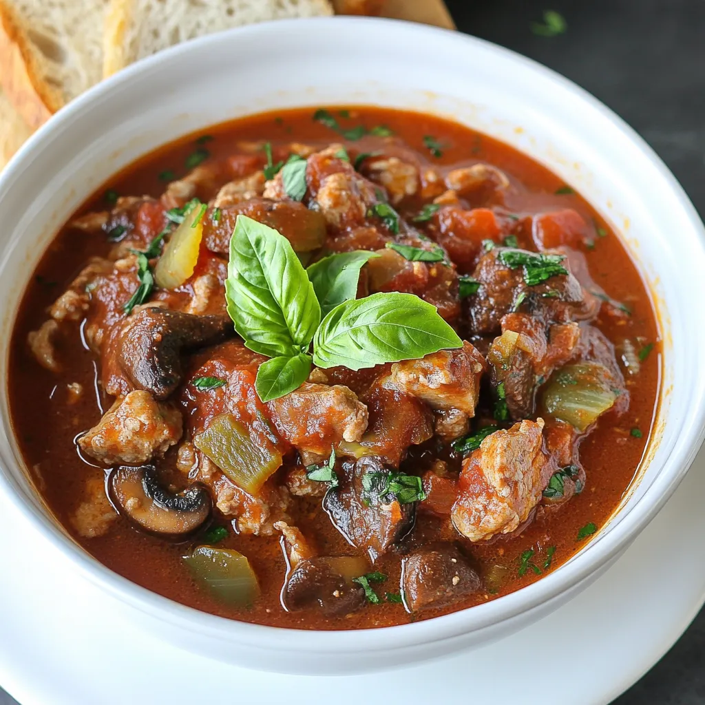 Delicious Italian Mushroom Stew