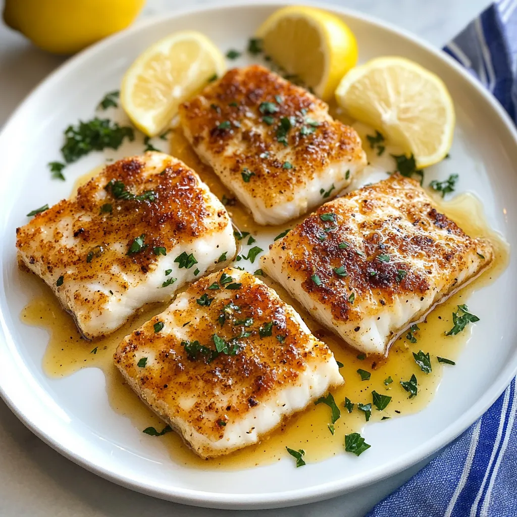 Flavorful Lemon Butter Cod