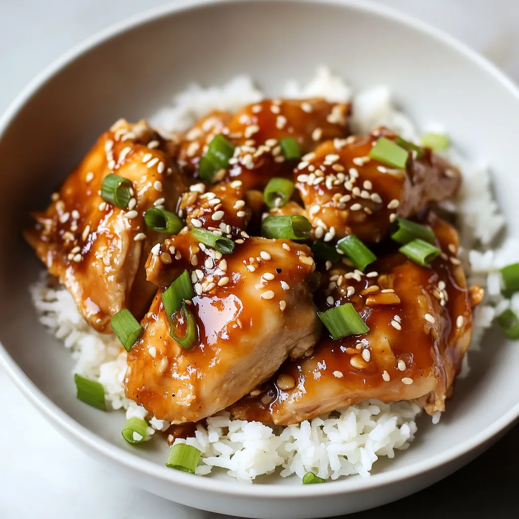 Irresistible Honey Garlic Slow Cooker Chicken Thighs