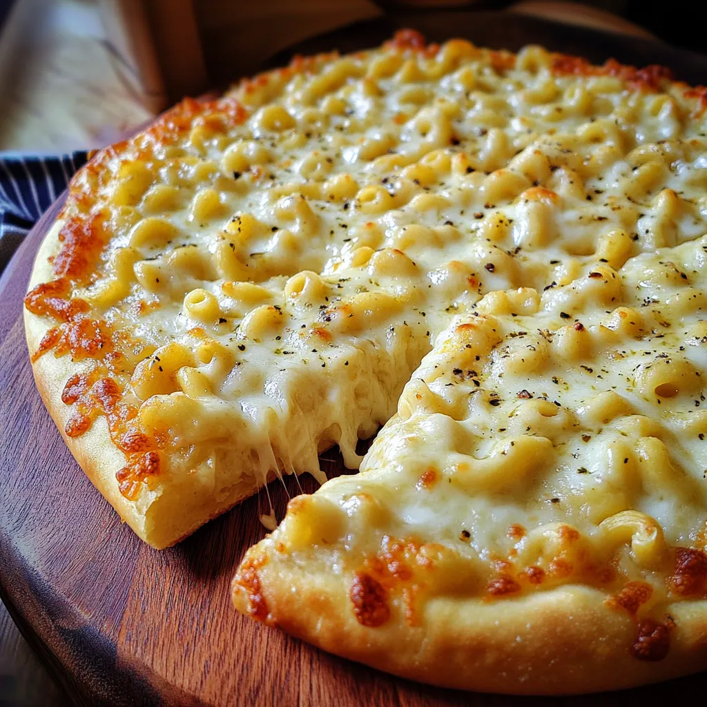 Creamy Mac and Cheese Pizza