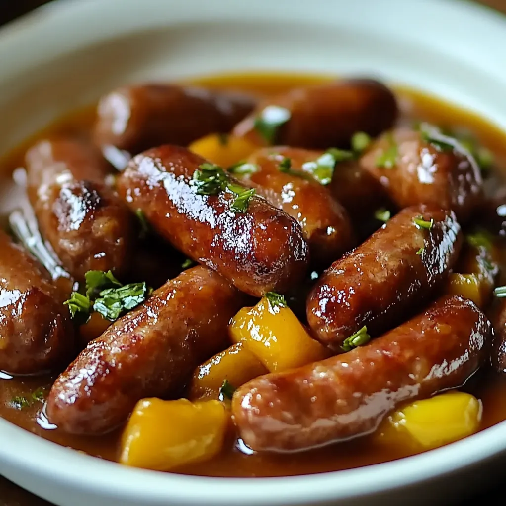 Close-up Crock Pot Mississippi Lit’l Smokies Recipe