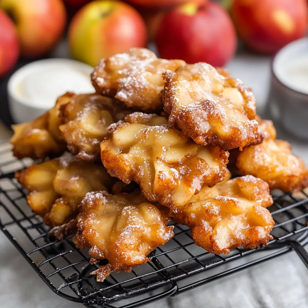 Healthier Air Fryer Apple Fritters