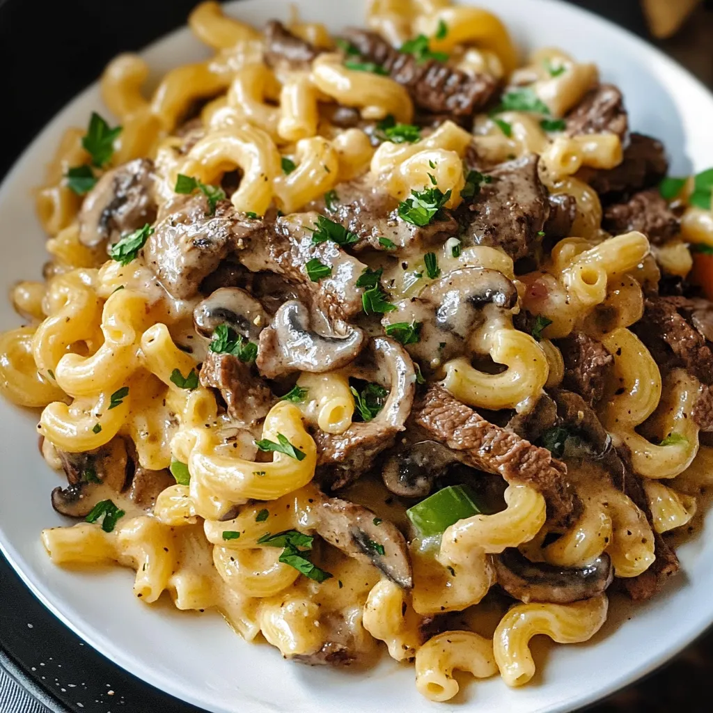 Philly Cheesesteak Pasta