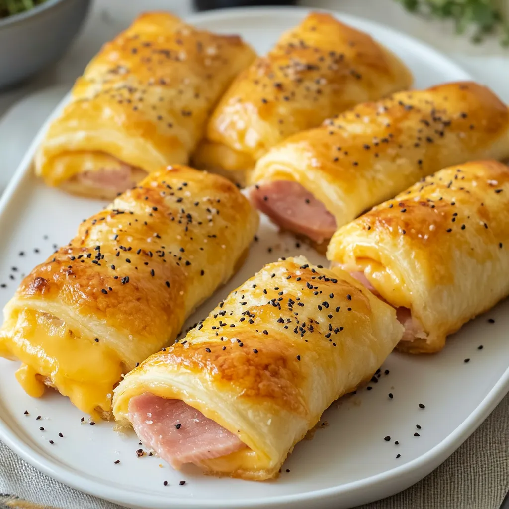 Delicious Ham and Cheese Sticks