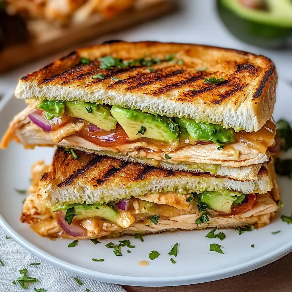 Chicken Avocado Melt Sandwich