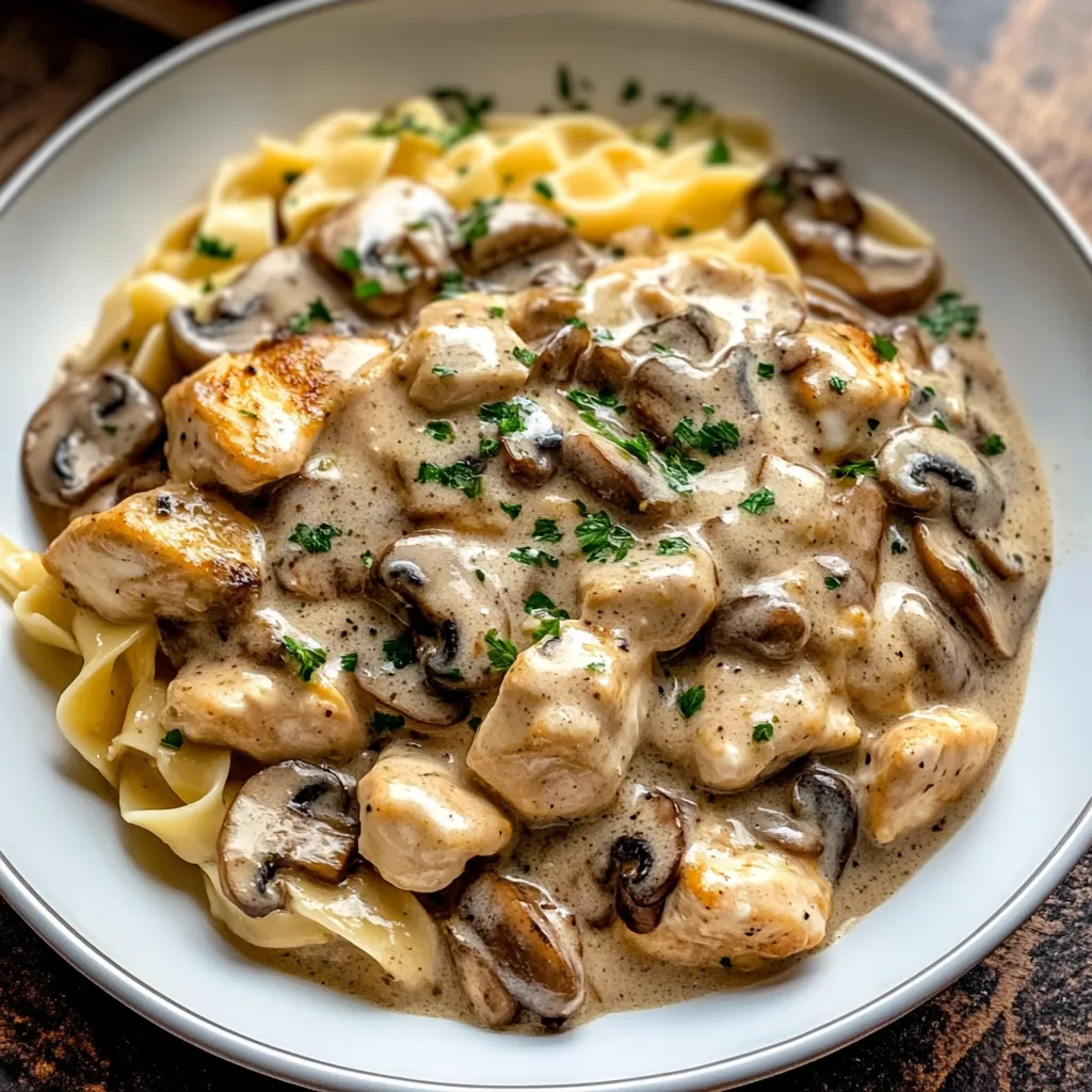 Chicken Mushroom Stroganoff