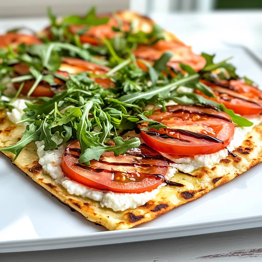 Close-up Cottage Cheese Flatbread Recipe