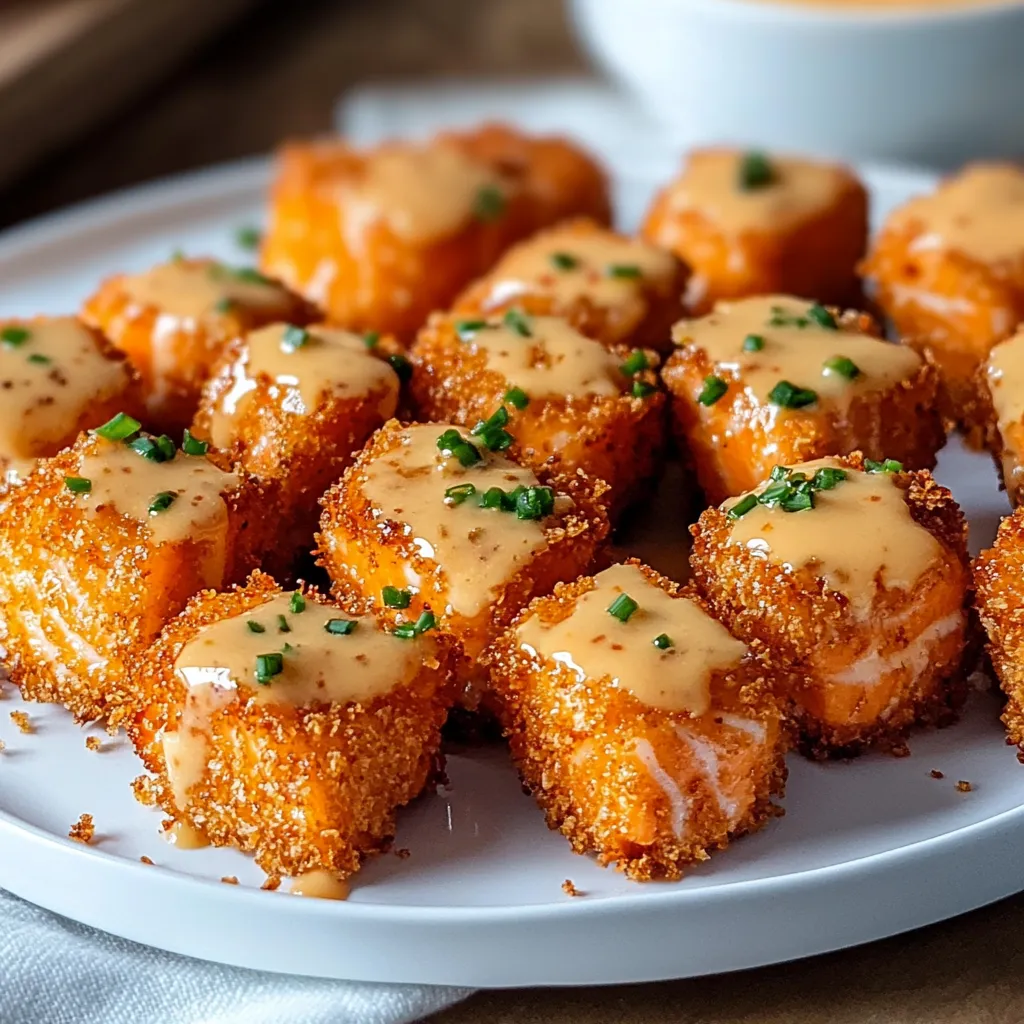 Crispy Bang Bang Salmon Bites