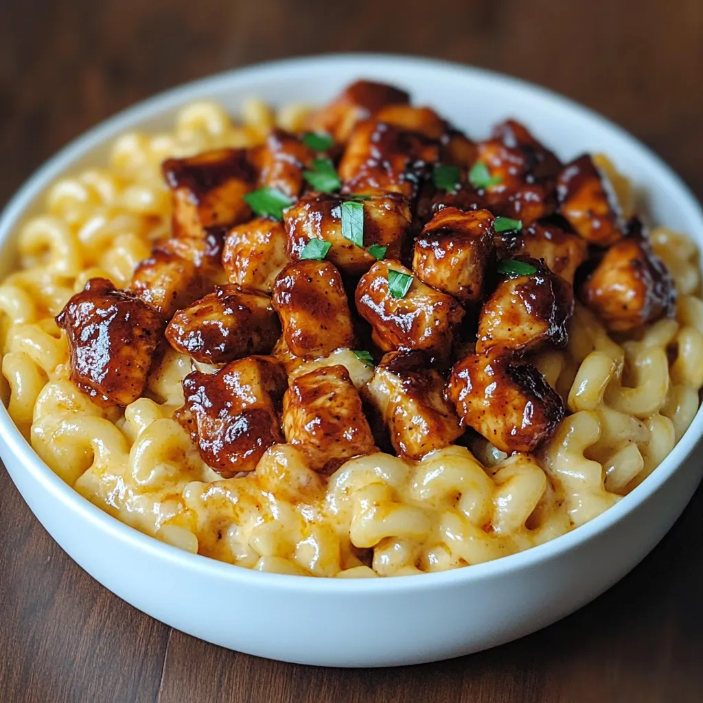 Honey BBQ Chicken Mac and Cheese