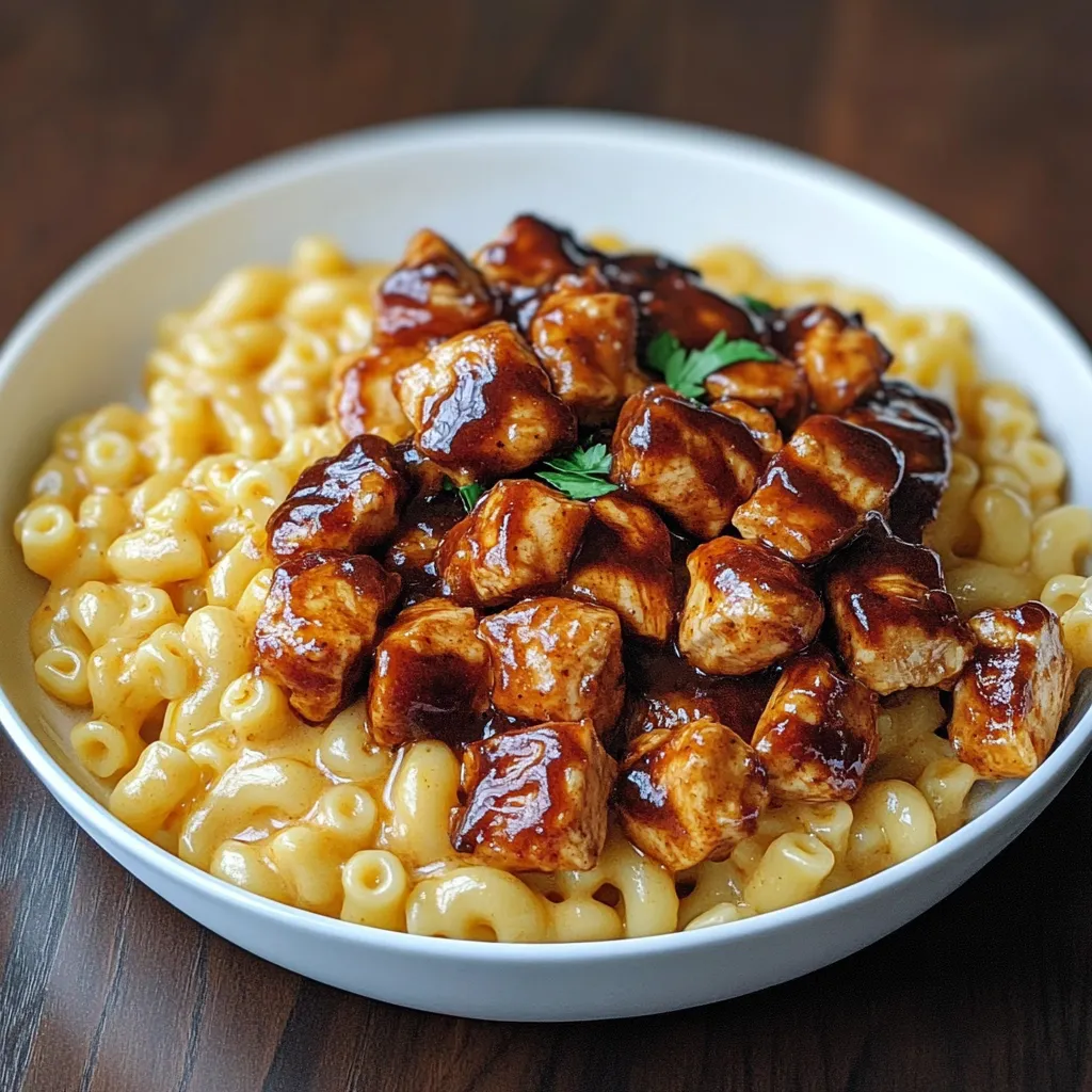 Perfect Honey BBQ Chicken Mac and Cheese