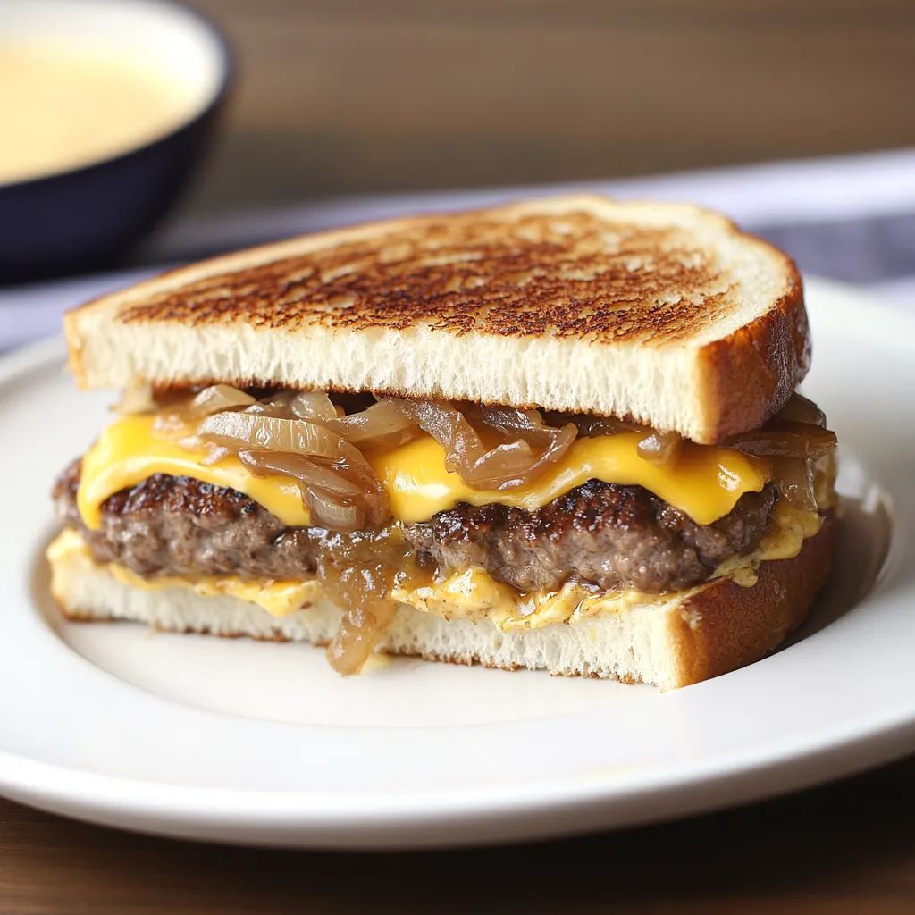 Chessy Patty Melt with Secret Sauce