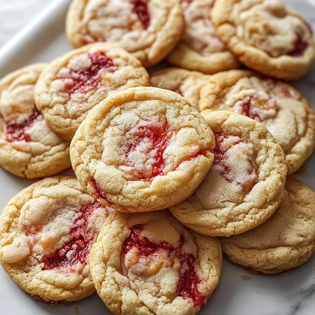 Strawberry Cheesecake Stuffed Cookies