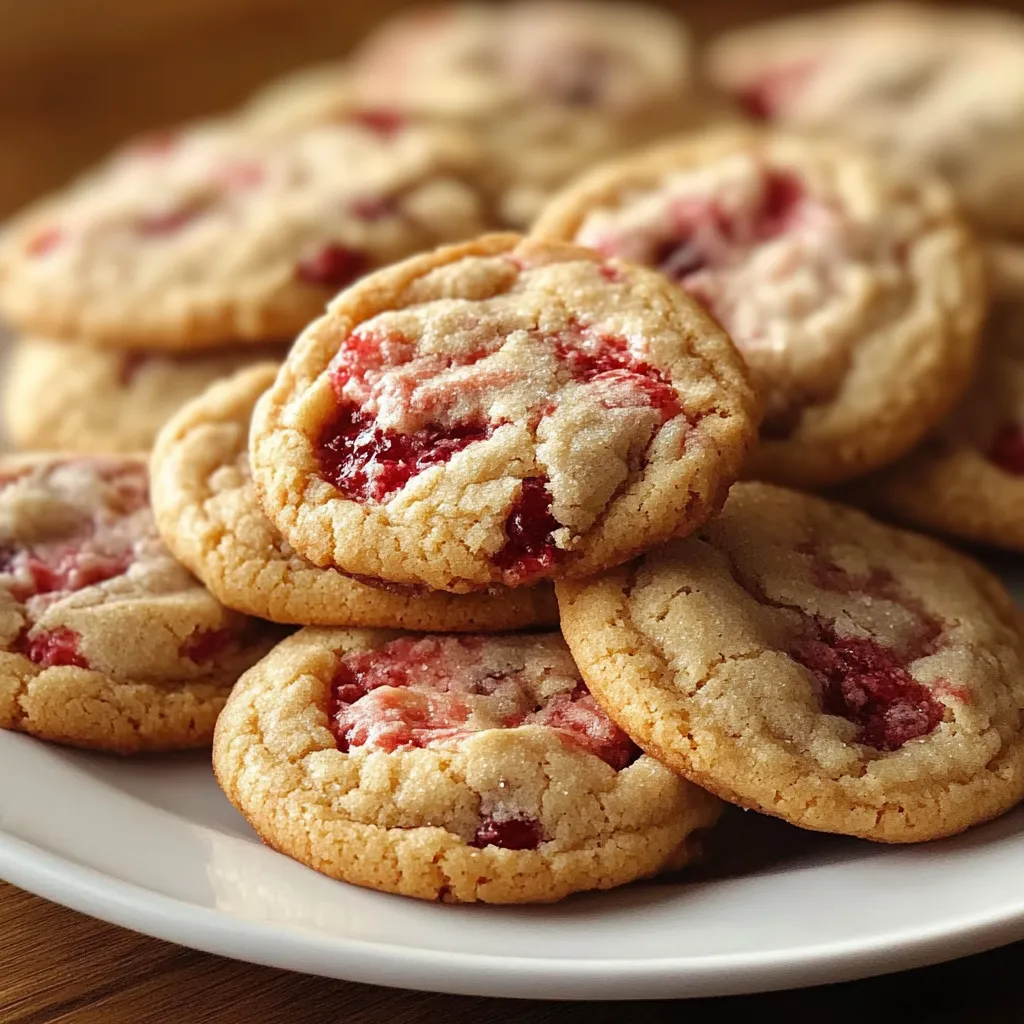 Delicious Strawberry Cheesecake Stuffed Cookies