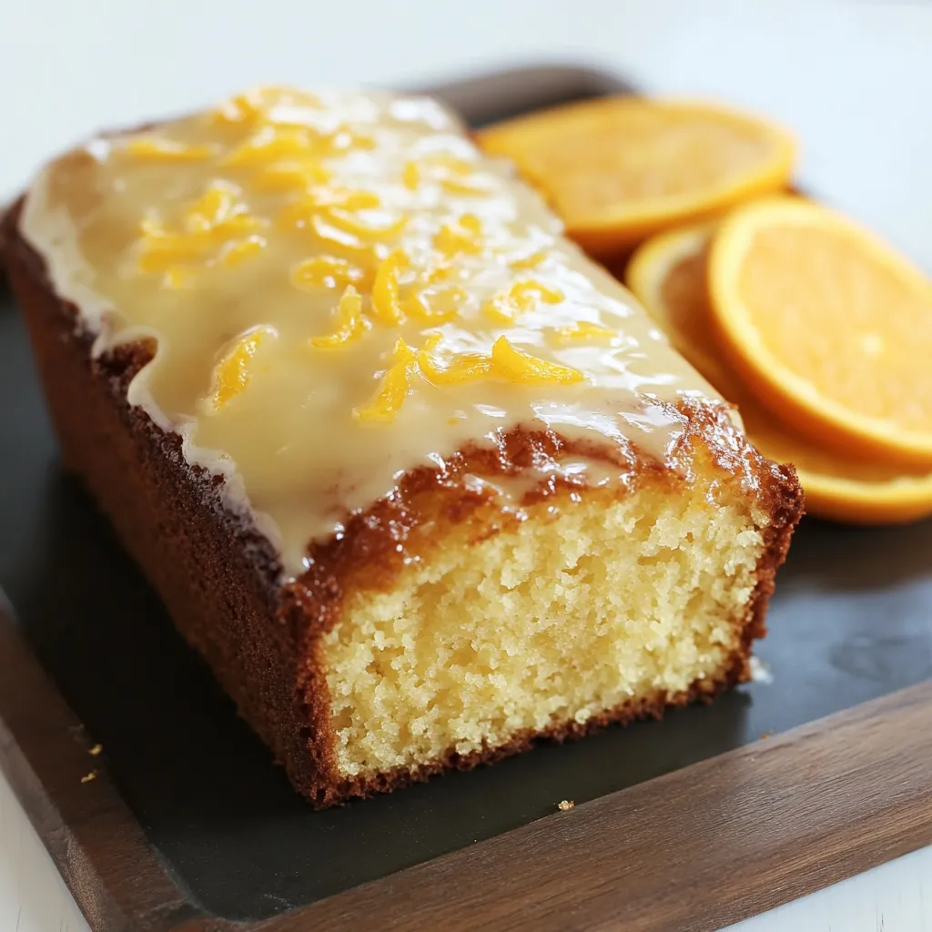 Delicious Orange Cake with Orange Glaze