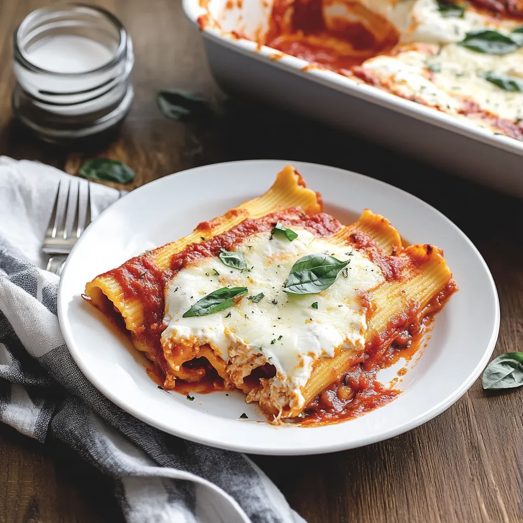 Cheese Stuffed Manicotti