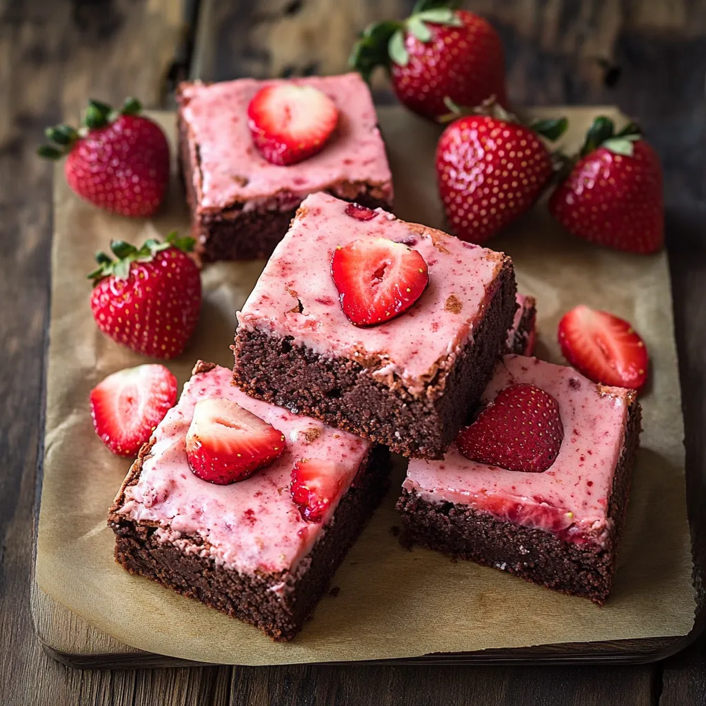 Strawberry Brownies