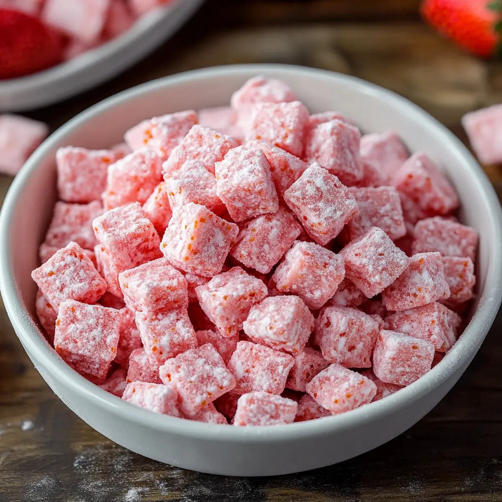 Sweet Strawberry Shortcake Puppy Chow