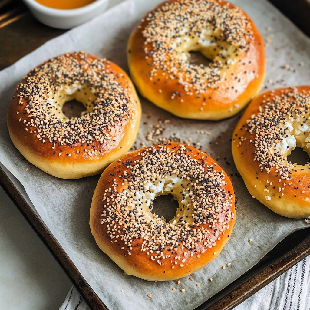 High Protein Cottage Cheese Bagels