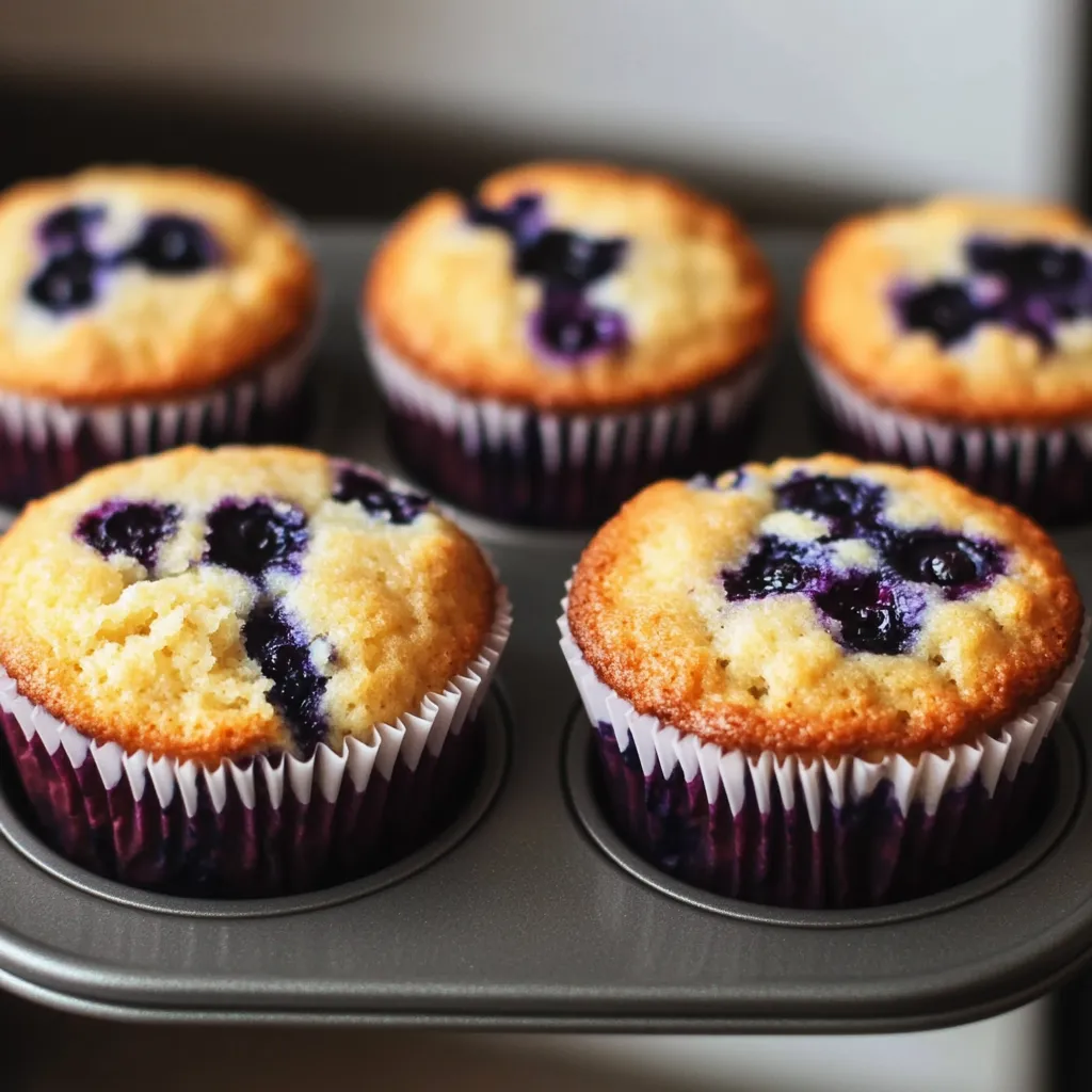 Blueberry Cottage Cheese Muffins