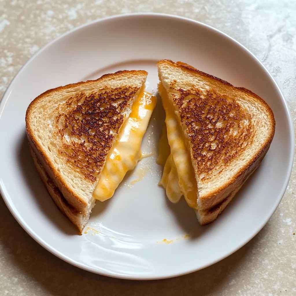 Close-up Air Fryer Grilled Cheese Recipe