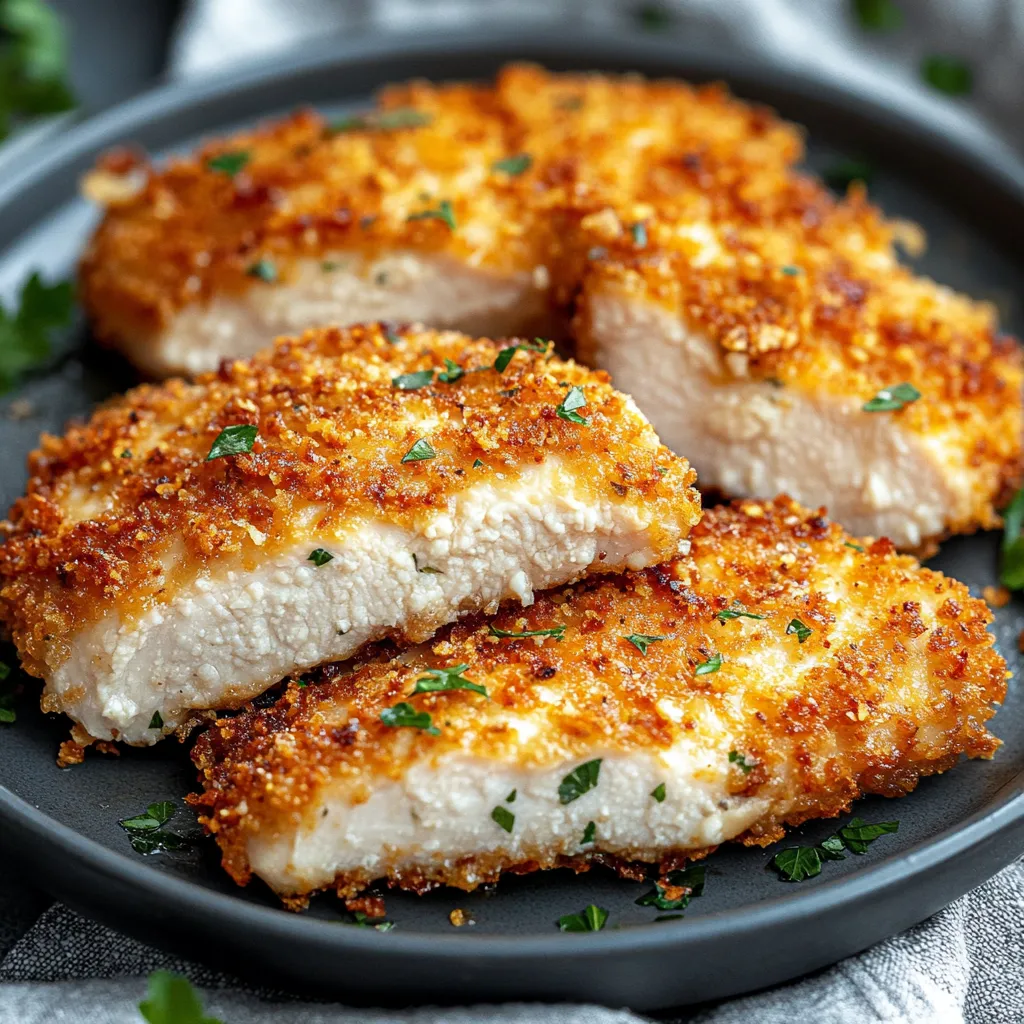 Air Fryer Parmesan Crusted Chicken