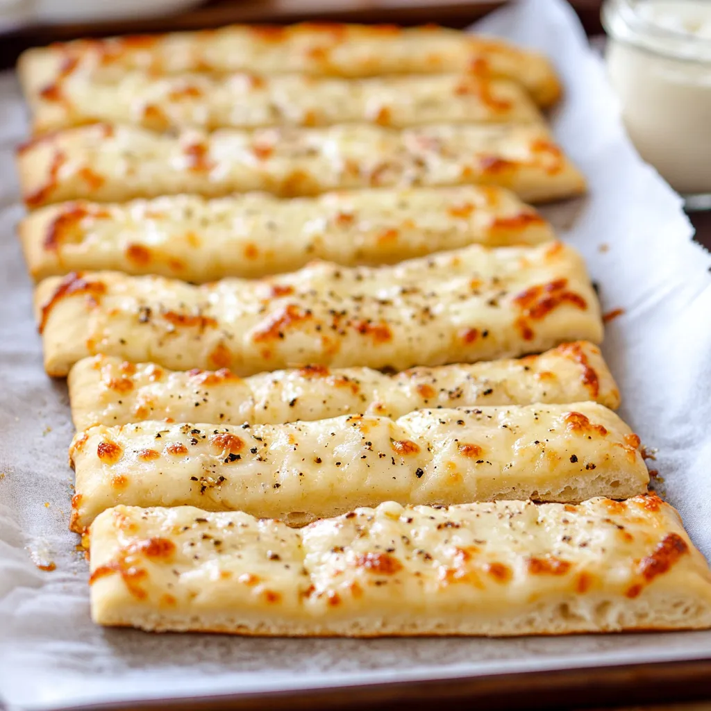 Easy Homemade Cheesy Breadsticks