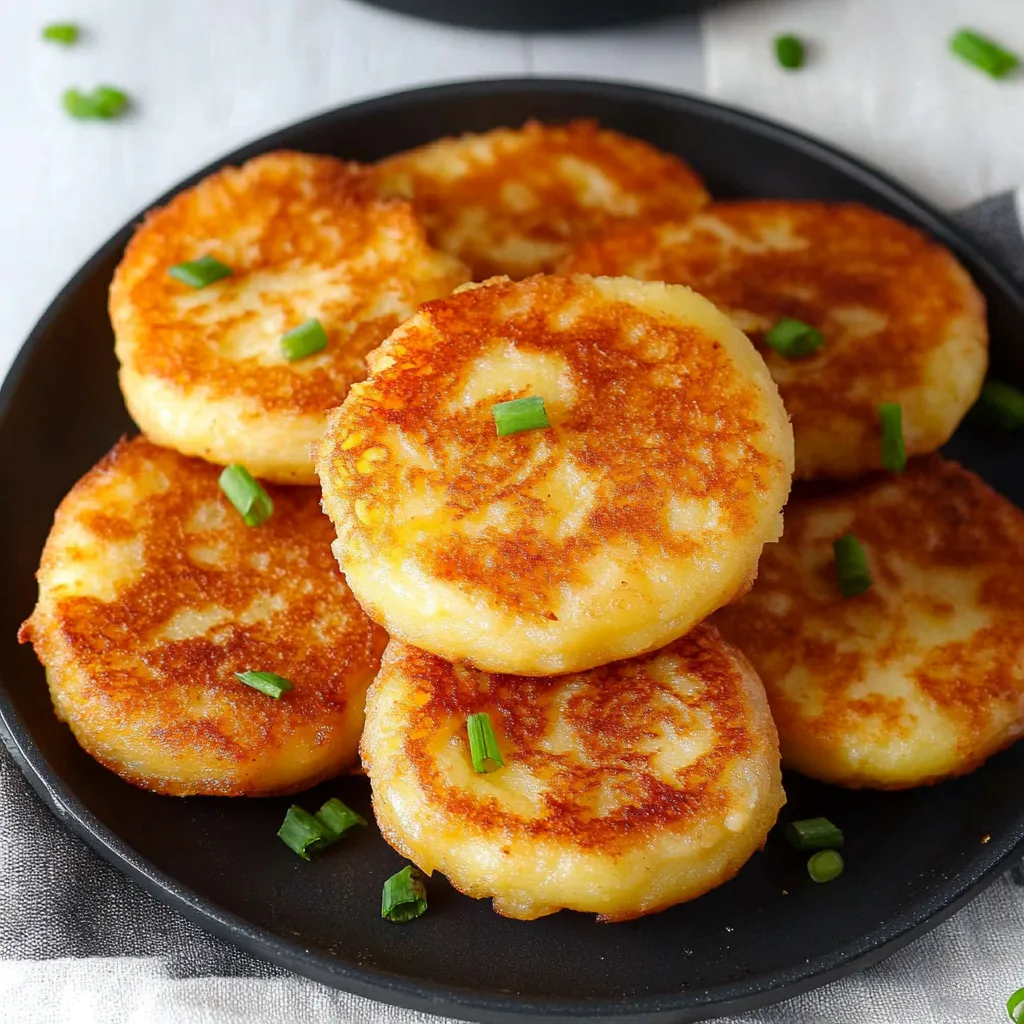 Korean Cheese Potato Pancakes