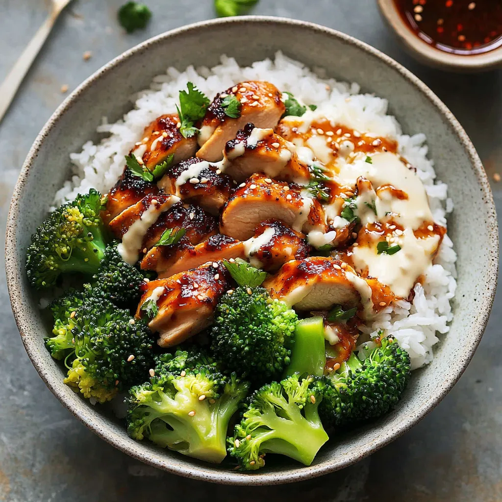 Sticky Chicken Rice Bowls