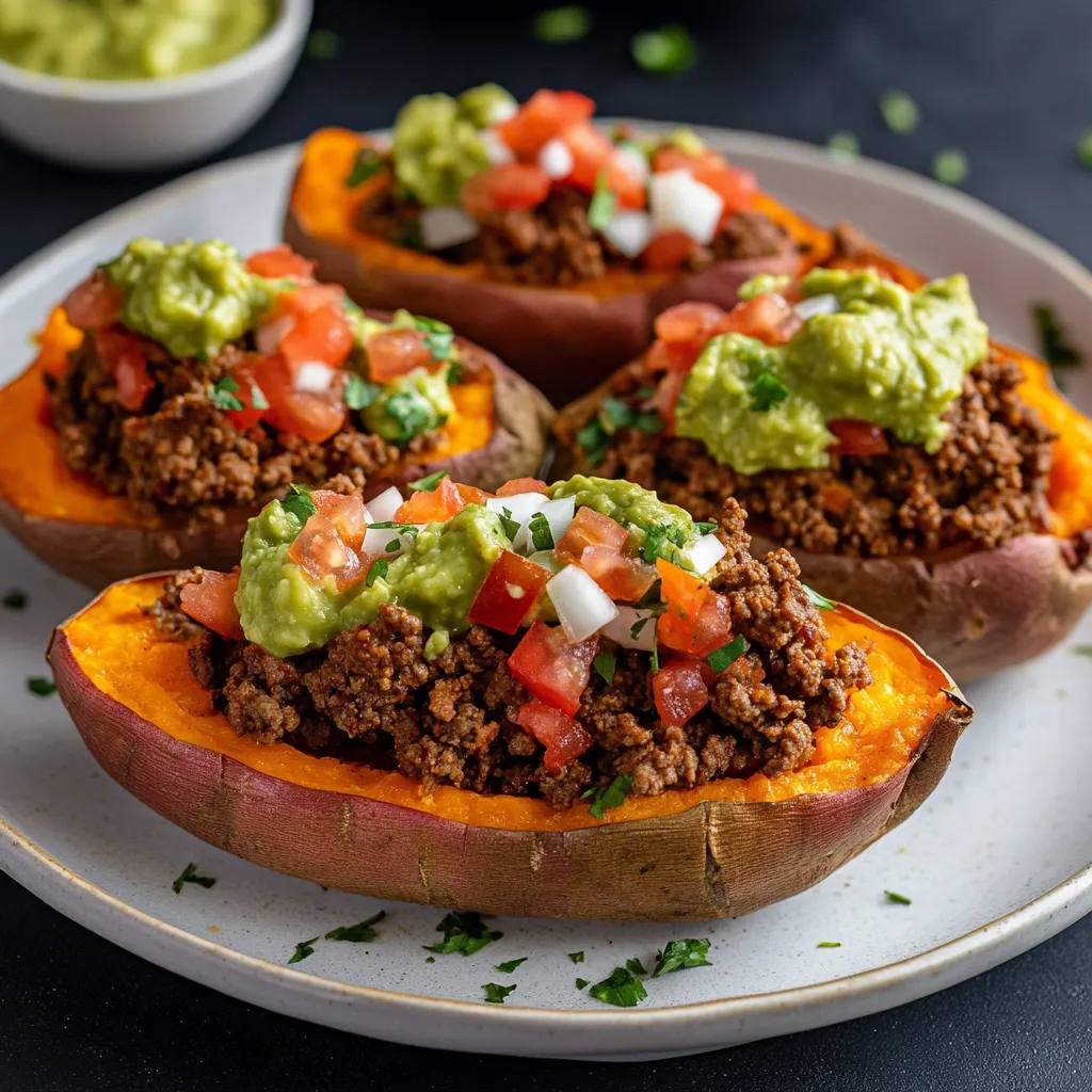 Taco Stuffed Sweet Potatoes