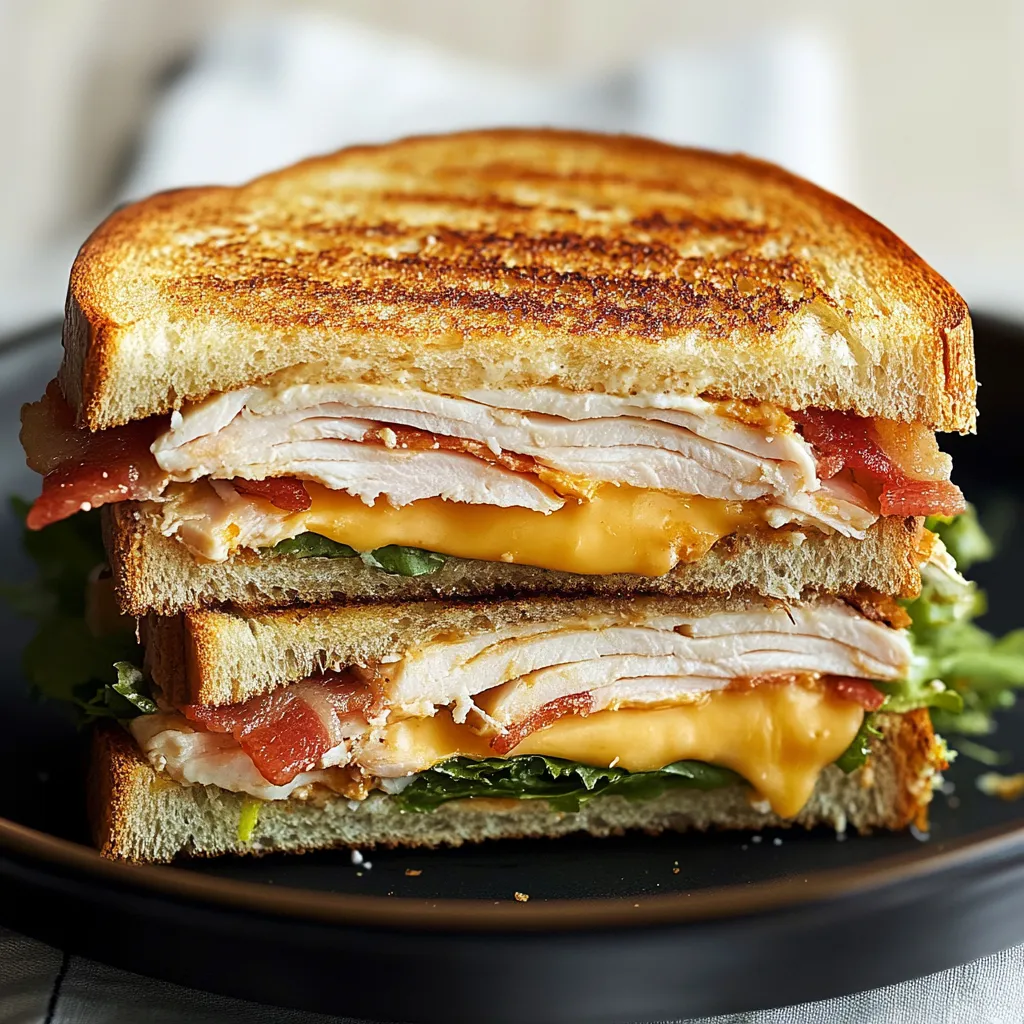 Cheddar and Bacon Turkey Melt