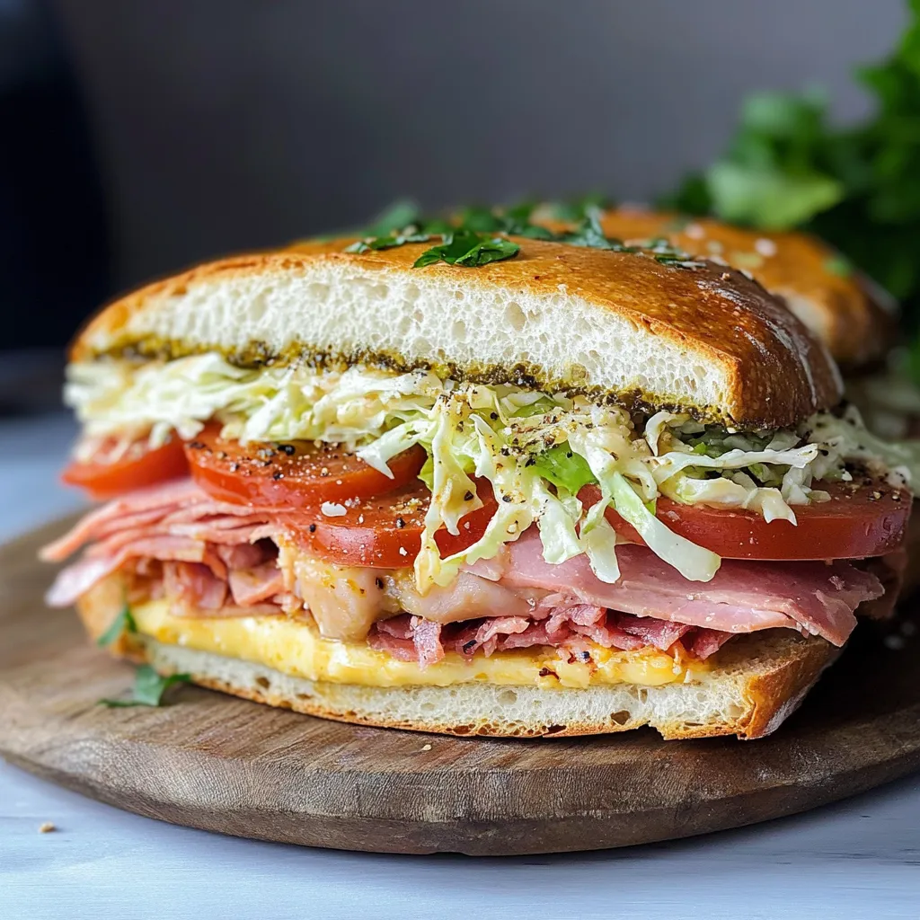 Savory  Ciabatta Sandwich