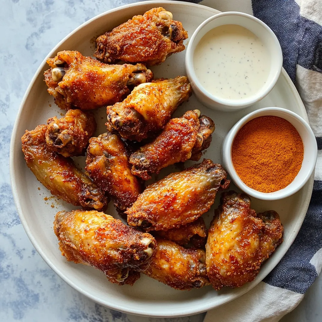 Crispy Dry Rub Chicken Wings