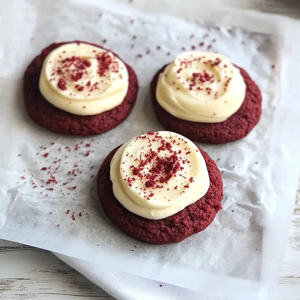 Tasty Crumbl Copycat Red Velvet Cookies