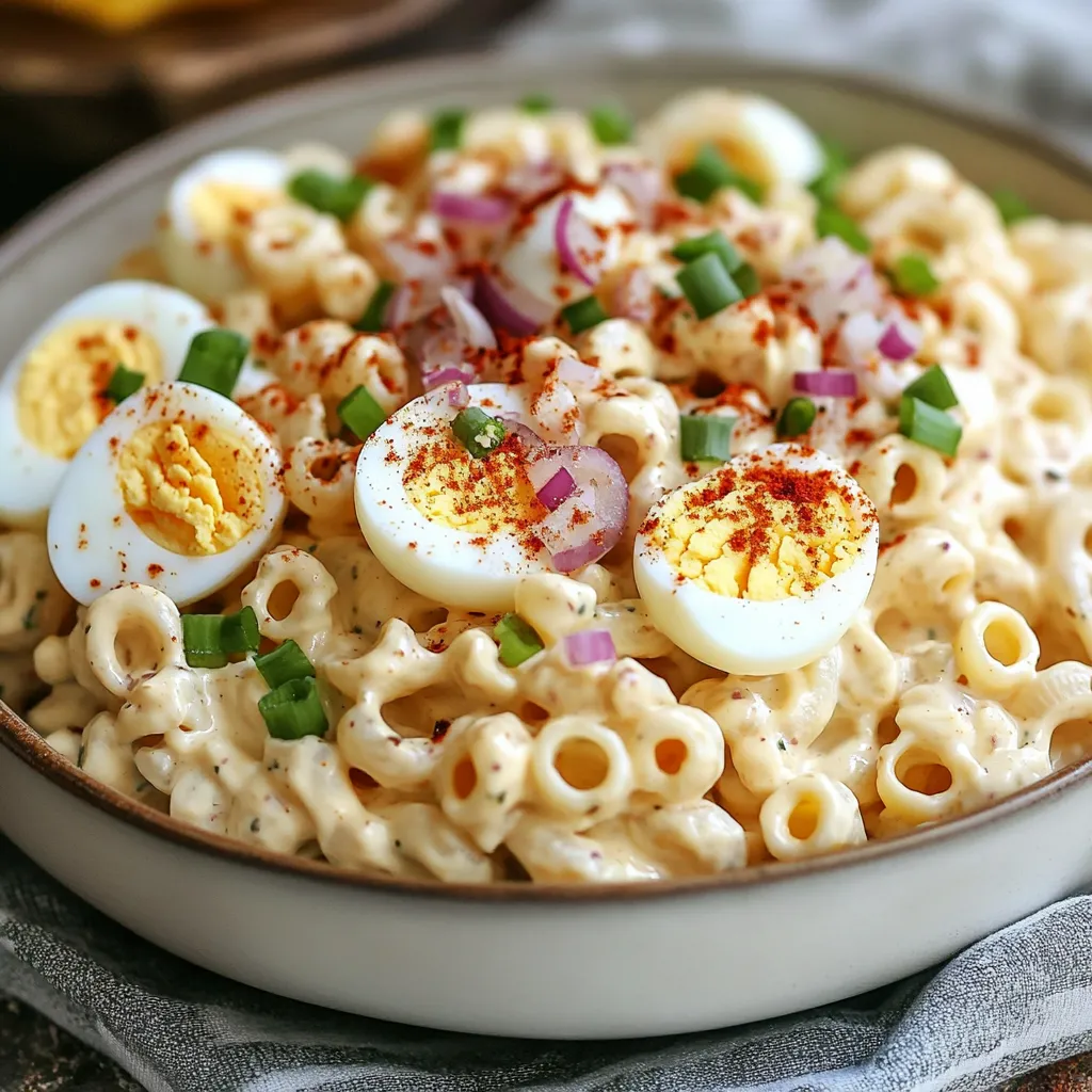 Tasty Deviled Egg Pasta Salad