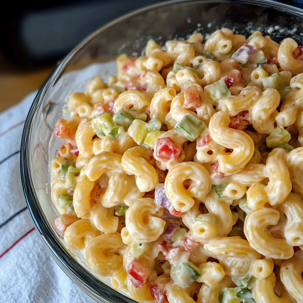 close-up Mark Wahlberg’s Macaroni Salad Recipe