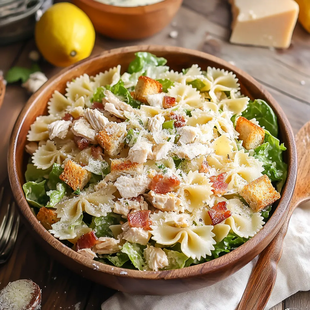 Tasty Caesar Pasta Salad