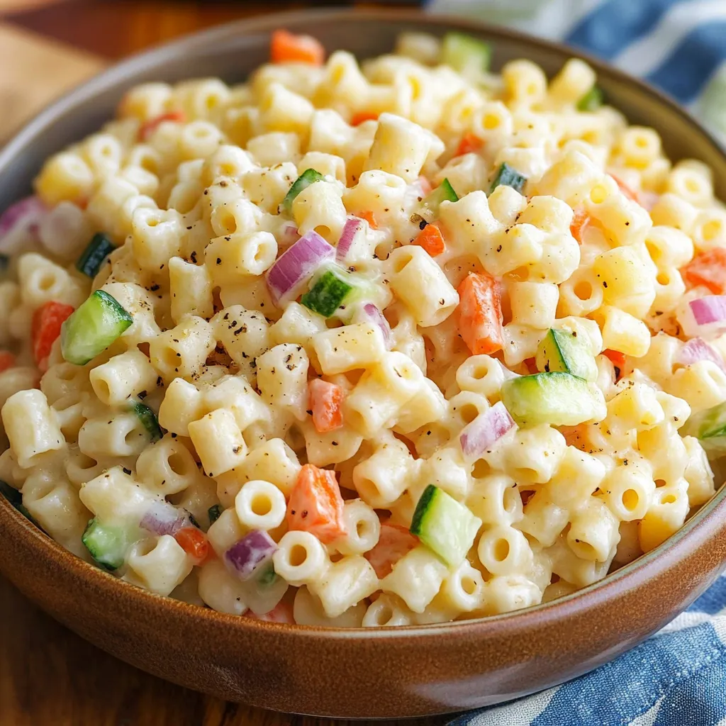 Creamy Ditalini Pasta Salad