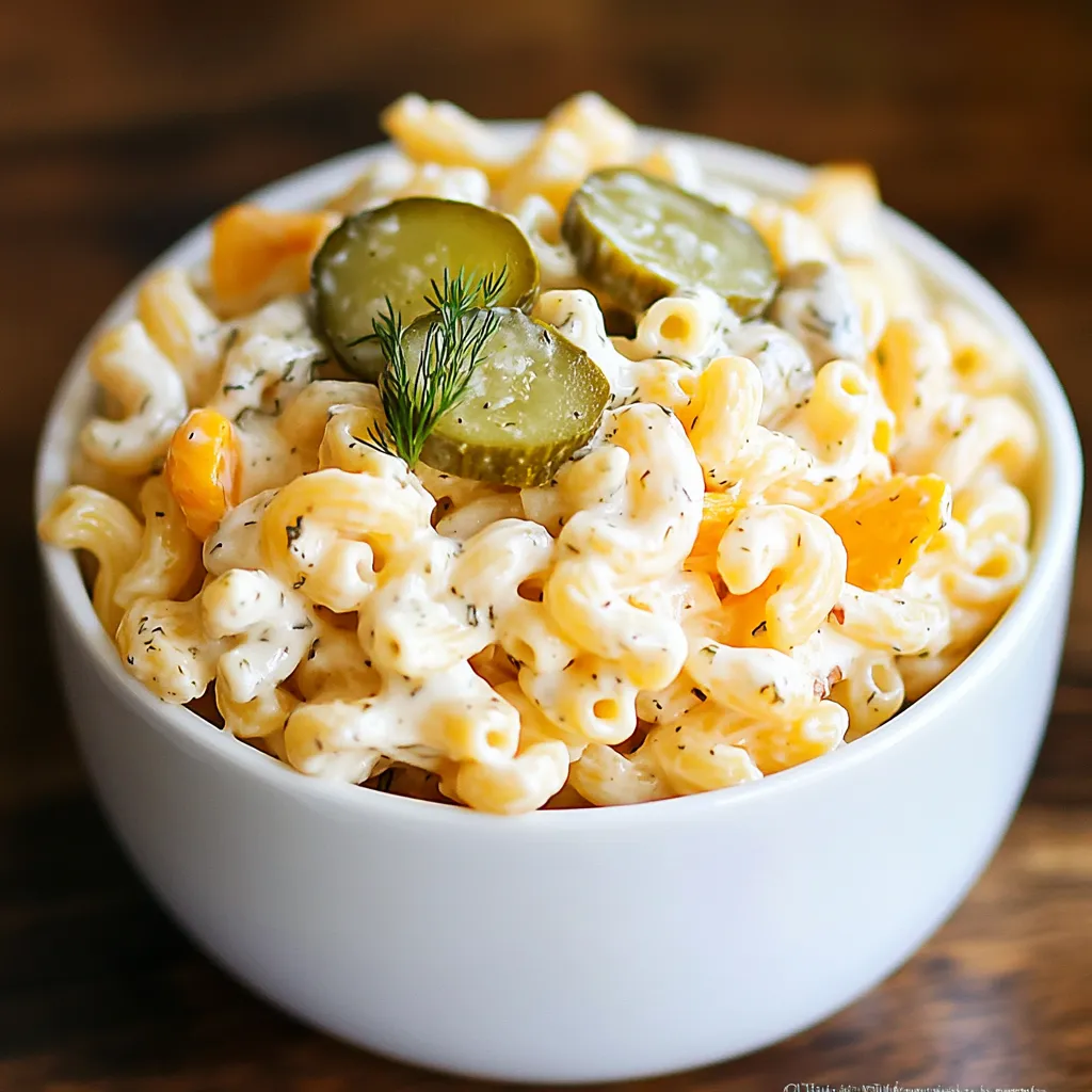 Delicious Dill Pickle Pasta Salad