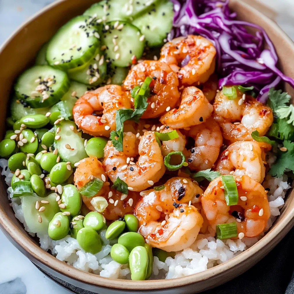 Tasty Shrimp Poke Bowl