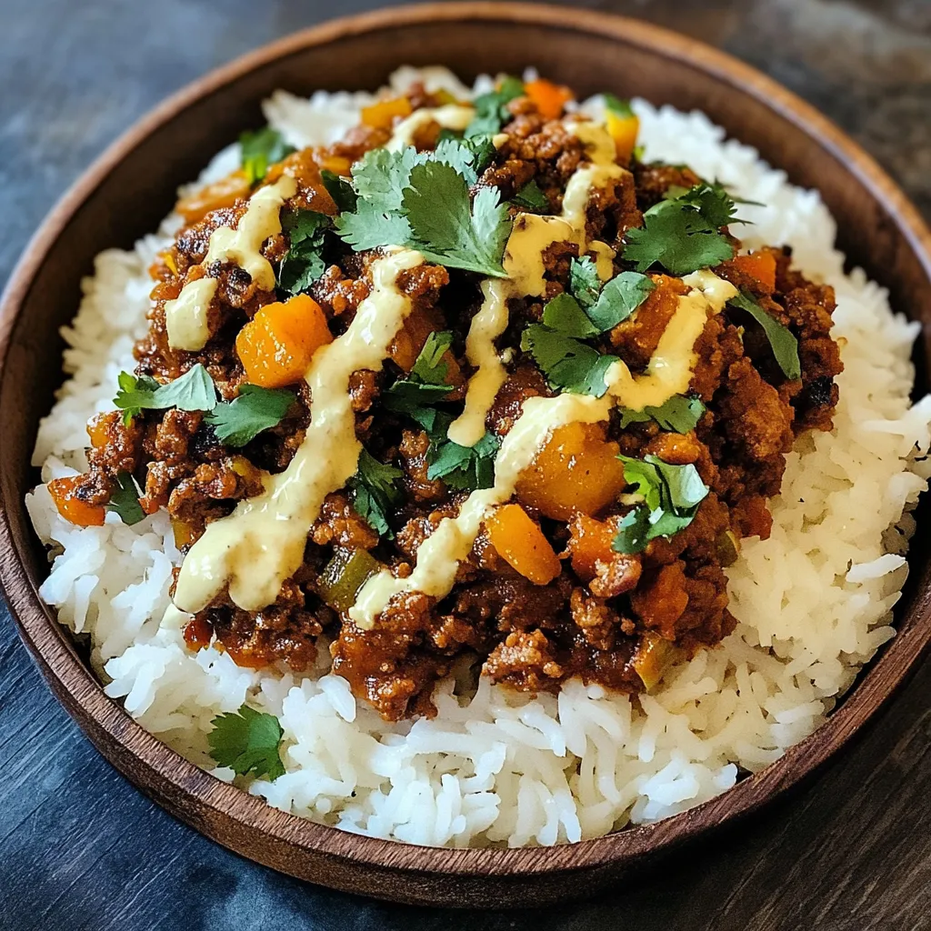 Delicious Blackstone Indian Spiced Rice Bowls