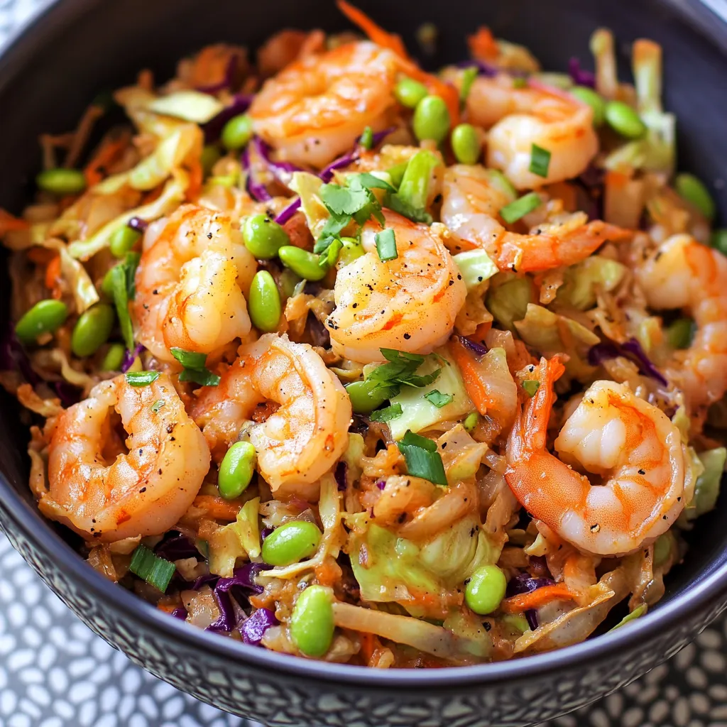 Close-up Shrimp Egg Roll in a Bowl Recipe