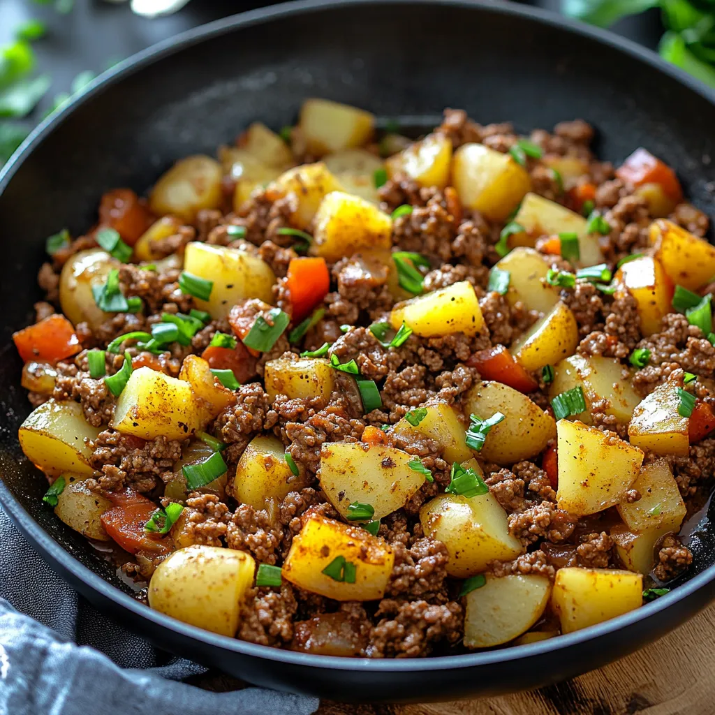 Delicious Ground Beef and Potatoes